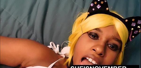  Anime Cosplay Giant Boobs Cute Skinny Black Babe Msnovember Huge Titties Played With By Old Man HD On Sheisnovember
